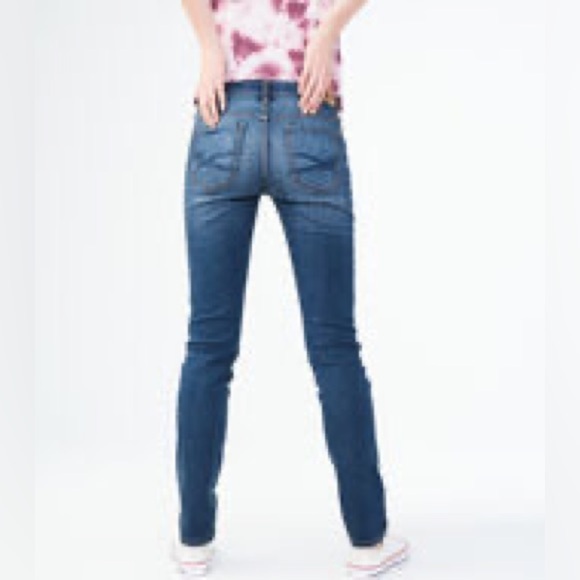 Aeropostale Bayla Low-Rise Skinny Jean Blue Denim 3/4 Reg/Normal - Picture 7 of 7